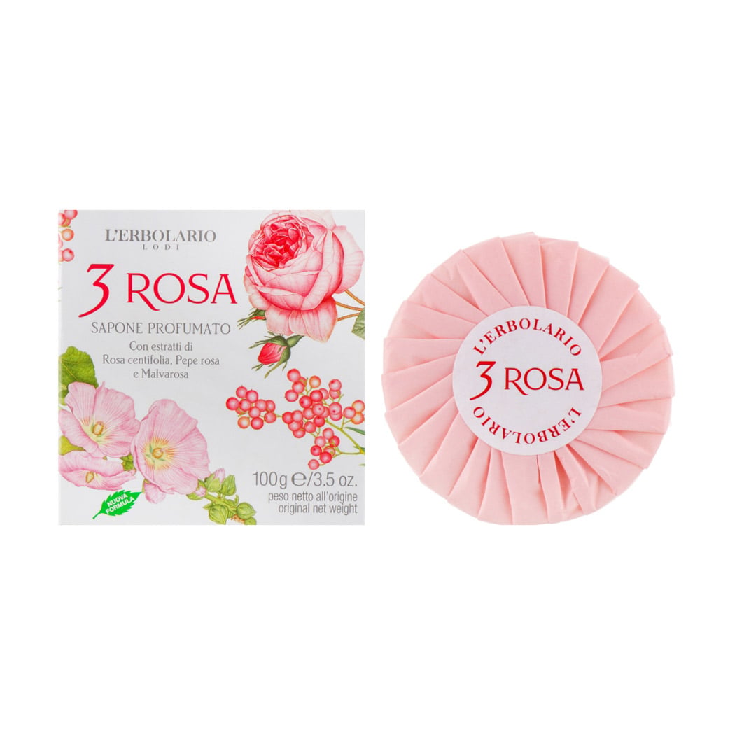 Ароматизоване мило L'Erbolario 3 Rosa Три троянди, 100 г